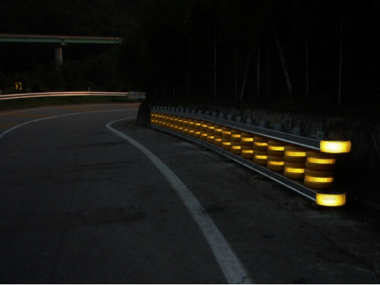 Barrera de desplome rodante segura de EVA Roller Barrier Safety Roller de la seguridad de tipos del tráfico del camino 4