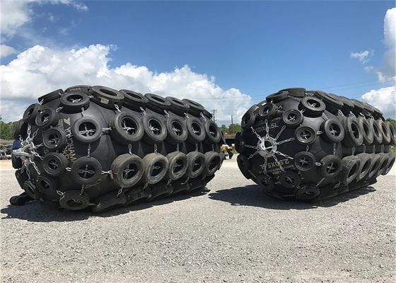 Calidad Guardabarros de caucho neumático negro certificado ISO 50Kpa fábrica