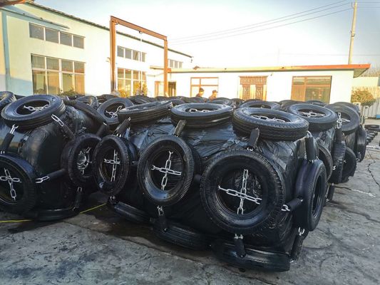 Calidad Defensa de barco de muelle marino llena de espuma flotante negra de poliuretano fábrica