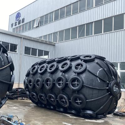 Calidad Fender neumático de caucho con certificación BV CCS ISO17357 con presión interna de 50 Kpa 80 Kpa para protección de flotadores marinos fábrica