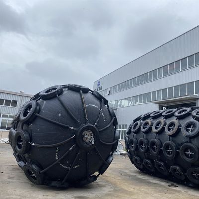 Calidad Defensa Neumática de Caucho 50/80kPa, Negra con Rayas Amarillas para Seguridad Marina fábrica