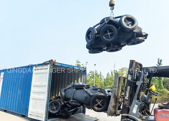 Calidad Fender de caucho neumático negro marino ISO17357 Certificado 80Kpa fábrica