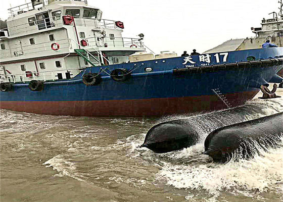 Calidad Henger Black Rubber Ship lanzando bolsas de aire para el atraque de elevación fábrica