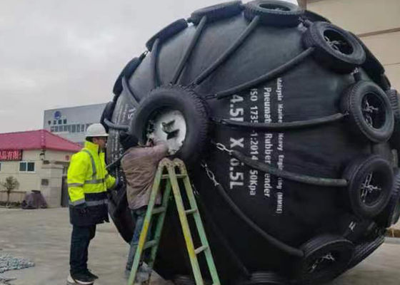 Calidad Certificado SGS 50Kpa 80Kpa Fender neumático de caucho tipo Yokohama fábrica