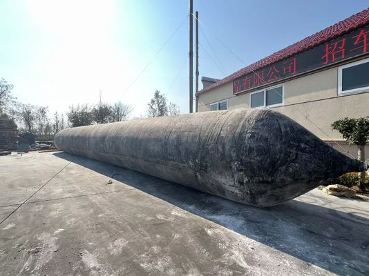 Calidad resistencia de caucho y fibra sintética bolso de aire de caucho marino inflado con aire comprimido Ideal para aplicaciones de elevación y lanzamiento marino fábrica