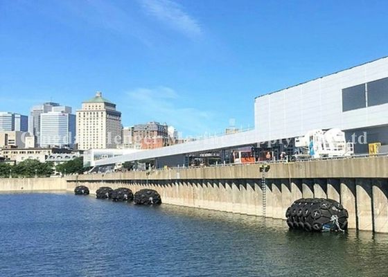 Calidad ISO17357 defensa flotante marina de la buena tirantez del aire del certificado 80KPa para que nave atraque fábrica