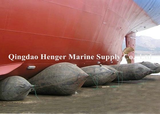 Calidad HENGER Airbag de goma marina de uso pesado con 4-12 capas de cordón de neumáticos sintéticos para el lanzamiento seguro de buques, 0,8-3 M de diámetro y 4-25 M de longitud fábrica