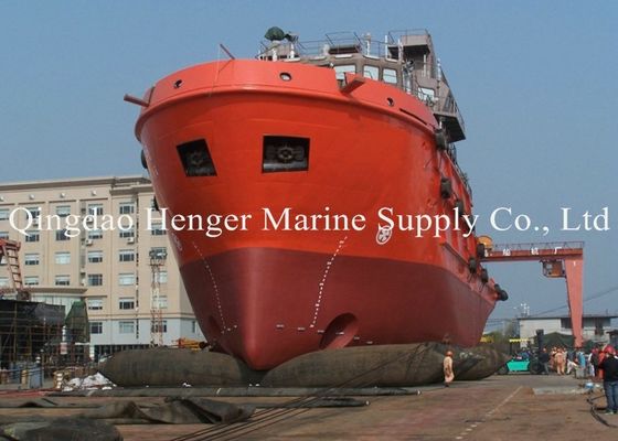 Calidad ISO 14409 Certified Marine Rubber Airbag with 80kpa Working Pressure and Natural Rubber Material fábrica