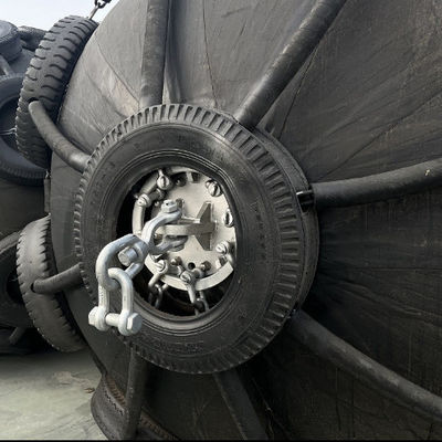 Calidad ISO 17357 Certified Natural Rubber Pneumatic Fender with 50Kpa Working Pressure for Marine Safety fábrica