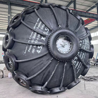 Calidad Presión interna inicial 80kpa Red de defensa marina Tipo ideal para la absorción de impactos de embarcaciones marinas y sistemas de seguridad de muelles fábrica