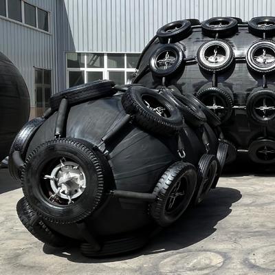 Calidad Professional-Grade CCS/BV/LR/DNV Certified Black Pneumatic Rubber Fender for STS/STD Applications fábrica