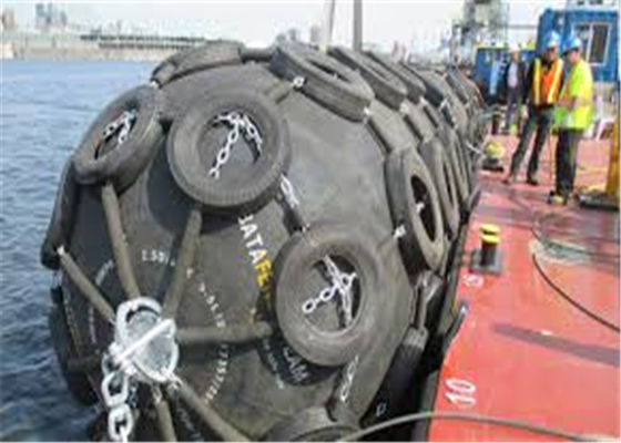 Calidad cadena de neumático galvanizada los 0.5x1m Marine Fender neumática fábrica