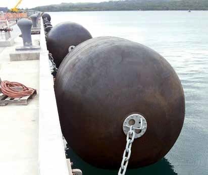 Calidad Defensa de goma neumática neta de la cadena de neumático de la defensa 50Kpa 80Kpa de Yokohama fábrica