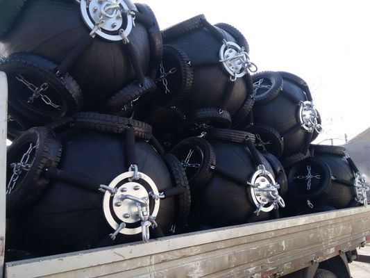 Calidad Redes de la cuerda que flotan el tipo neumático defensa de Marine Fender d de las defensas de goma neumáticas fábrica