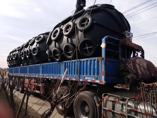 Calidad Redes de la cuerda que flotan el tipo neumático defensa de Marine Fender d de las defensas de goma neumáticas fábrica