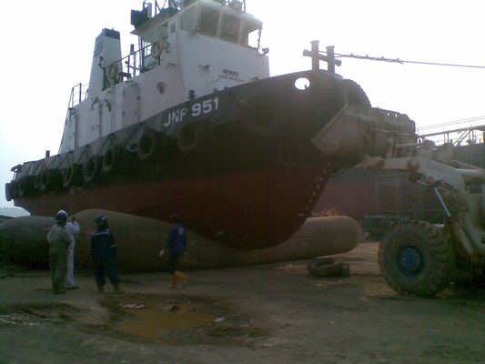 Calidad Marine Inflatable Roller Ship Launching de goma natural Marine Airbag fábrica