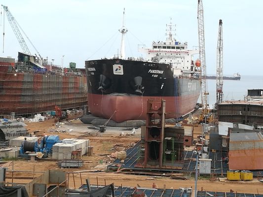 Calidad Saco hinchable de goma los 0.8*15m de la nave de alta presión 5-14 capas fábrica