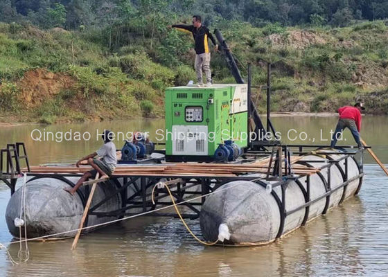 Calidad Bolsa de aire de goma marina con compuesto de temperatura bajo cero para el lanzamiento de buques de la región polar de 0,8-3 M de diámetro fábrica