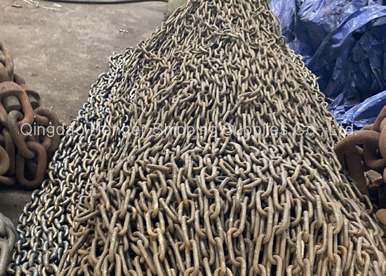 Calidad Cadena de ancla galvanizada calibrada que trabaja a máquina y de soldadura 16mm-100m m fábrica